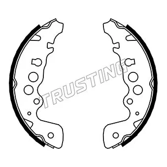 Jeu de mâchoires de frein TRUSTING 111.243