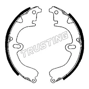 Jeu de mâchoires de frein TRUSTING 115.271