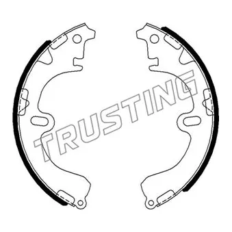 Jeu de mâchoires de frein TRUSTING 115.290