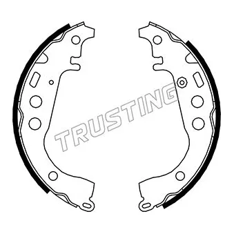 Jeu de mâchoires de frein TRUSTING 115.301