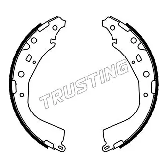 Jeu de mâchoires de frein TRUSTING 115.319
