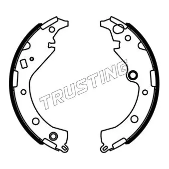 Jeu de mâchoires de frein TRUSTING 115.339