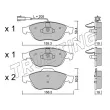 Jeu de 4 plaquettes de frein avant TRUSTING 229.1 - Visuel 1