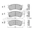 Jeu de 4 plaquettes de frein avant TRUSTING 232.1 - Visuel 1