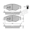 Jeu de 4 plaquettes de frein avant TRUSTING 263.0 - Visuel 2