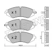 Jeu de 4 plaquettes de frein avant TRUSTING 303.0 - Visuel 1
