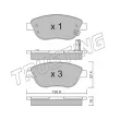 Jeu de 4 plaquettes de frein avant TRUSTING 331.2 - Visuel 2