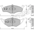 Jeu de 4 plaquettes de frein avant TRUSTING 354.0 - Visuel 1