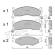 Jeu de 4 plaquettes de frein avant TRUSTING 384.0 - Visuel 1