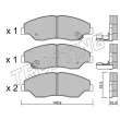 Jeu de 4 plaquettes de frein avant TRUSTING 385.0 - Visuel 2