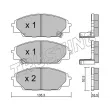 Jeu de 4 plaquettes de frein avant TRUSTING 450.0 - Visuel 2
