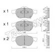 Jeu de 4 plaquettes de frein avant TRUSTING 464.0 - Visuel 1