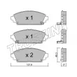 Jeu de 4 plaquettes de frein avant TRUSTING 479.0 - Visuel 1
