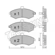 Jeu de 4 plaquettes de frein avant TRUSTING 520.0 - Visuel 1