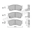 Jeu de 4 plaquettes de frein avant TRUSTING 528.0 - Visuel 2