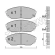 Jeu de 4 plaquettes de frein avant TRUSTING 531.0 - Visuel 1