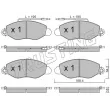 Jeu de 4 plaquettes de frein avant TRUSTING 552.1 - Visuel 2