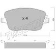 Jeu de 4 plaquettes de frein avant TRUSTING 563.0 - Visuel 1