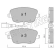 Jeu de 4 plaquettes de frein avant TRUSTING 563.1 - Visuel 1