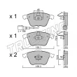 Jeu de 4 plaquettes de frein avant TRUSTING 565.2 - Visuel 1