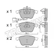 Jeu de 4 plaquettes de frein avant TRUSTING 565.4 - Visuel 1