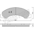 Jeu de 4 plaquettes de frein avant TRUSTING 636.0 - Visuel 2