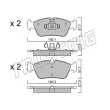 Jeu de 4 plaquettes de frein avant TRUSTING 656.0 - Visuel 1