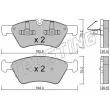 Jeu de 4 plaquettes de frein avant TRUSTING 686.0 - Visuel 1