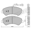Jeu de 4 plaquettes de frein avant TRUSTING 725.1 - Visuel 1