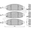 Jeu de 4 plaquettes de frein avant TRUSTING 735.0 - Visuel 1