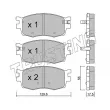 Jeu de 4 plaquettes de frein avant TRUSTING 740.0 - Visuel 2