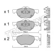 Jeu de 4 plaquettes de frein avant TRUSTING 746.0 - Visuel 2
