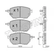 Jeu de 4 plaquettes de frein avant TRUSTING 757.0 - Visuel 2