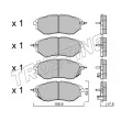 Jeu de 4 plaquettes de frein avant TRUSTING 779.0 - Visuel 2