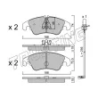 Jeu de 4 plaquettes de frein avant TRUSTING 791.4W - Visuel 1
