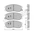Jeu de 4 plaquettes de frein avant TRUSTING 794.0 - Visuel 1