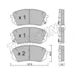 Jeu de 4 plaquettes de frein avant TRUSTING 799.1 - Visuel 1