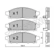 Jeu de 4 plaquettes de frein avant TRUSTING 807.0 - Visuel 2