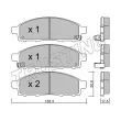 Jeu de 4 plaquettes de frein avant TRUSTING 807.1 - Visuel 1