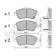 Jeu de 4 plaquettes de frein avant TRUSTING 810.0 - Visuel 1