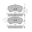 Jeu de 4 plaquettes de frein avant TRUSTING 841.0 - Visuel 2