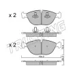 Jeu de 4 plaquettes de frein avant TRUSTING 845.0 - Visuel 2