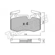 Jeu de 4 plaquettes de frein avant TRUSTING 846.0 - Visuel 1