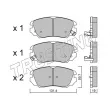 Jeu de 4 plaquettes de frein avant TRUSTING 858.0 - Visuel 2