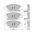 Jeu de 4 plaquettes de frein avant TRUSTING 882.0 - Visuel 2