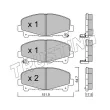 Jeu de 4 plaquettes de frein avant TRUSTING 884.0 - Visuel 2