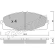 Jeu de 4 plaquettes de frein avant TRUSTING 900.0 - Visuel 1