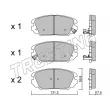 Jeu de 4 plaquettes de frein avant TRUSTING 902.0 - Visuel 1