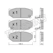 Jeu de 4 plaquettes de frein avant TRUSTING 914.0 - Visuel 2