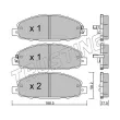 Jeu de 4 plaquettes de frein avant TRUSTING 921.0 - Visuel 1